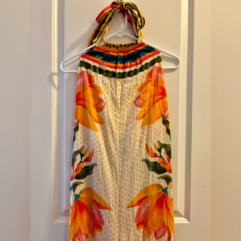 FARM Rio for Anthropologie High Neck Wide Leg Jumpsuit Size Medium - Picture 8 of 11